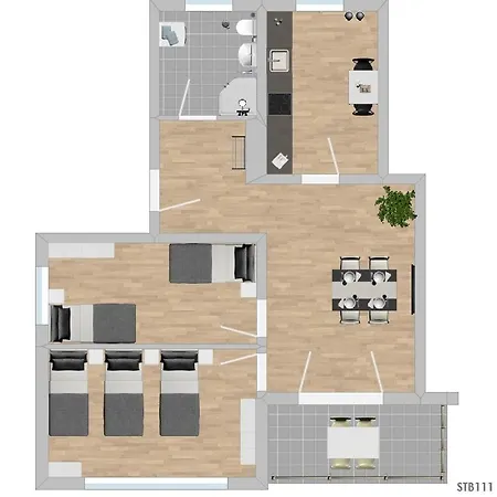 公寓 Stb111 Gemuetliche Monteurwohnung