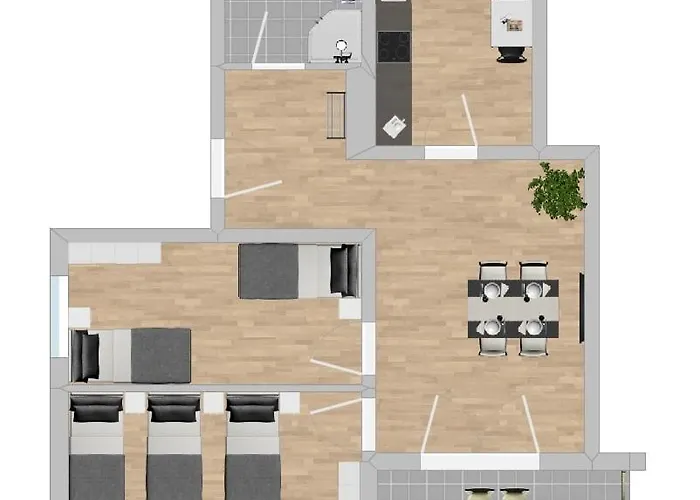 Appartement Stb111 Gemuetliche Monteurwohnung